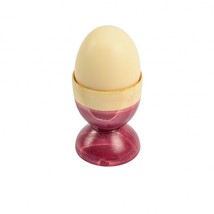 Wooden Egg Cup Egg Holder Server Table Decor Stand purple Handmade Natural Wood - £7.06 GBP