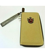 Mickey Mouse Crest Canvas Wallet with Zipper Large Case NEW - $27.13 CAD