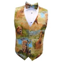 David&#39;s Formal Wear Zoo Animals Tuxedo Vest and Bow Tie Size XX-Large - $147.00