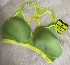NWT WACOAL SPORT COLLECTION WIRE FREE RACERBACK SPORTS BRA 38B Green - $19.54
