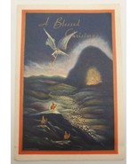 &quot;A Blessed Christmas&quot; VTG Card With Flowers From Bethlehem Brooklyn NY M... - $16.63