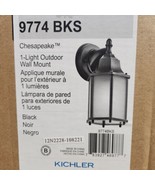 Kichler Lighting 9774BKS Chesapeake Outdoor Wall Mount Garage Patio Scon... - £21.69 GBP