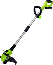 Earthwise LST02010 20-Volt 10-Inch Cordless String Trimmer, 2.0Ah, One Size - $90.99