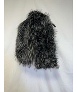 STEVE MADDEN Womens Scarf Shaggy Faux Fur Black $98 - NWT - £14.42 GBP
