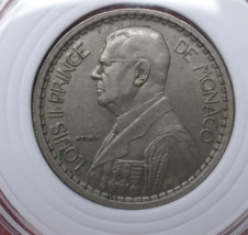 Monaco 1946 Louis II Copper Nickel 10 Francs Coin - $9.79