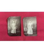 (2) Antique Tintype Photos 1800s Sisters  PH56 - $19.55