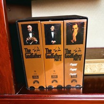 The Godfather Trilogy Collection Box Set VHS VCR Parts I, II &amp; III on 6 ... - $179.07 MXN