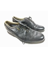 FootJoy Dryjoy Turfmasters Men&#39;s Golf Shoes Brogue Saddle Size 10 M Black - £23.49 GBP