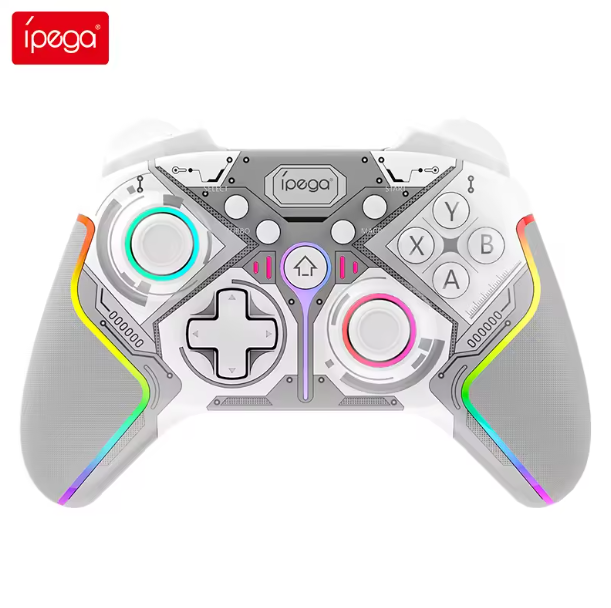 Nintendo Switch Six-Axis Gyroscope Vibrating Wireless RGB Game Controller, White
