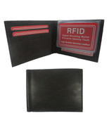 Mens Rfid Wallet Blocking Genuine Leather Bifold Credit Card Id Slot Hol... - £17.42 GBP