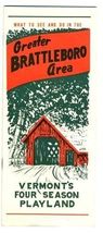 Greater Brattleboro Vermont Tourism Booklet 1940's - $14.89