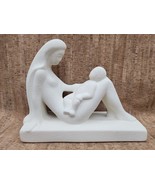 Mother and Child Royal Haegar Figurine Pebbled Ivory 1993 #307  Art Deco... - €136,25 EUR