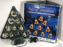 Vintage 1990 Mr Christmas Bells of Christmas Display 15 Carols With Extra Bulbs - $79.19