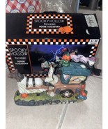 Spooky Hollow Halloween Porcelain Horse and Carriage Figure House Access... - £7.88 GBP