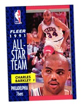 1991-92 Fleer #213 Charles Barkley Philadelphia 76ers - £1.50 GBP