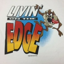 Vintage 1995 Men&#39;s Looney Tunes Taz Livin&#39; On The Edge T Shirt USA Size ... - £63.03 GBP