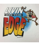 Vintage 1995 Men&#39;s Looney Tunes Taz Livin&#39; On The Edge T Shirt USA Size ... - £63.86 GBP