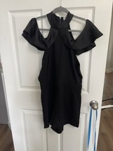 Carolina Belle Montreal Black Halter Romper jumper NWOT size 10 cold shoulder - £16.44 GBP