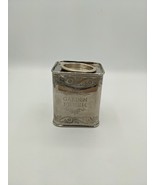 Vintage Metal Tea Canister Indian / India Tea 3&quot; x 3.5&quot; Engraved Design ... - £10.78 GBP