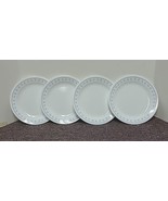 VTG Corelle Normandy 7 1/8&quot; Bread or Salad Plates  Red &amp; Blue Flowers (L... - $19.47 CAD