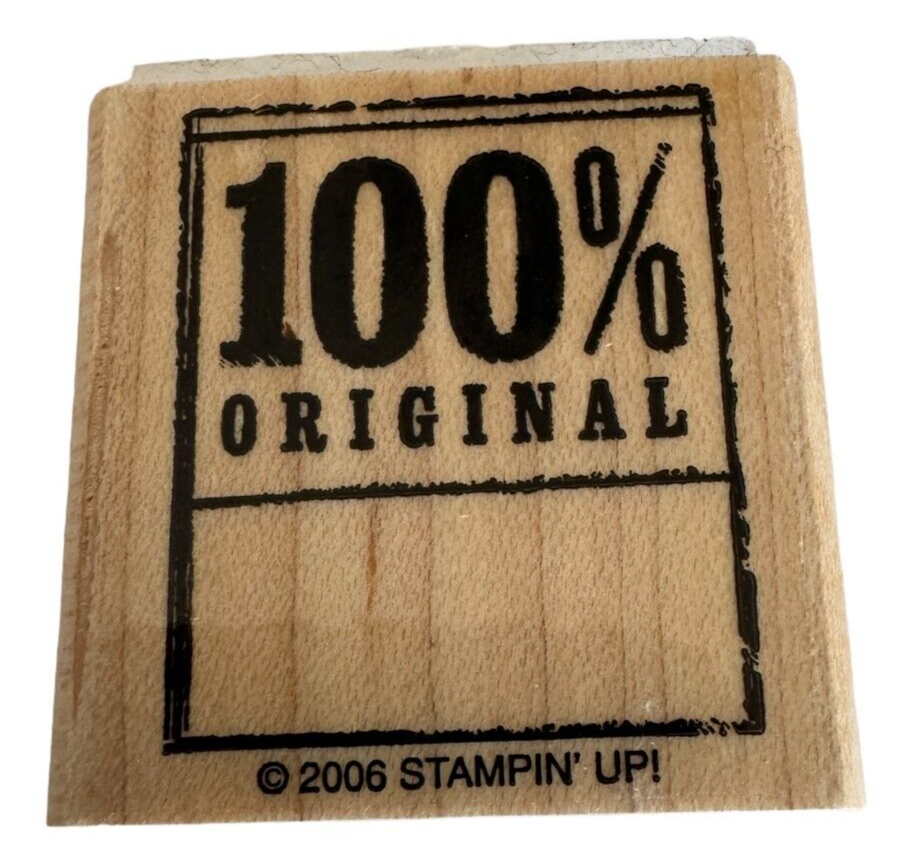 Stampin Up Rubber Stamp Genuine Articles 100% Original Tag Labels Business Craft - $4.99