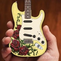 DAVID LOZEAU - Rose Tattoo Fender Strat 1:4 Scale Replica Guitar ~Axe Heaven~ - £26.84 GBP