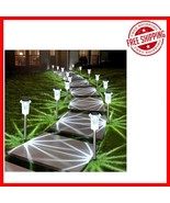 Modern Solar LED Pathway Lights - Waterproof 10-Pack for Stunning Outdoo... - $50.95 CAD