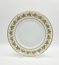 Vintage Richard Ginori Aosta Salad Luncheon Plate Wave Swirled Gold Gilt... - £22.44 GBP