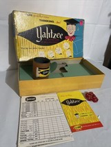 Vintage 1961 Yahtzee Board Dice Game. Original Box.  No 950. Lowe USA. Family - £10.06 GBP