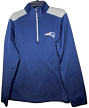 NFL TEAM APPAREL NEW ENGLAND PATRIOTS MEN&#39;S 1/4 ZIP PULLOVER SIZE MEDIUM  - $9.97