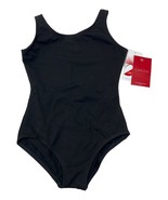 Black Capezio Tank Leo Child Medium Ballet Gymnastics Dance - $187.21 MXN
