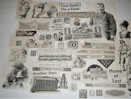 1906-11 Advertising Ad Lot Scrap Craft Words Letters Junk Journal x47 Pieces - £7.76 GBP
