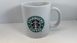 Classic Logo Starbucks Coffee Mug 2014 Green Logo White Cup - $9.85