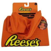 Hersheys Resses Peanut Butter Cups Dog Pet Sweater Hoodie Large Orange New - £16.25 GBP