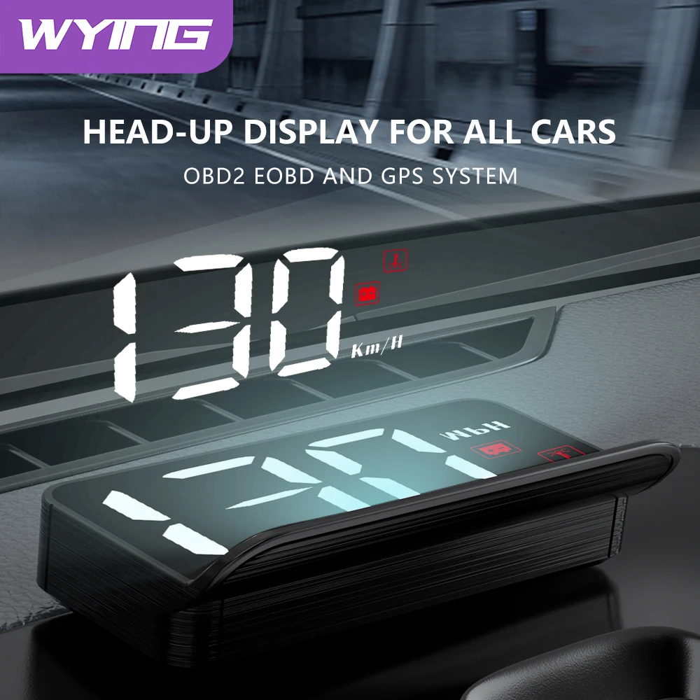 WYING M3 Auto OBD2 GPS Head-Up Display Auto Electronics HUD Projector Display - £13.93 GBP+