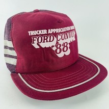 Ford Convoy &#39;88 Mesh Snapback Trucker Appreciation Month 3 Stripe Hat Ca... - £78.29 GBP