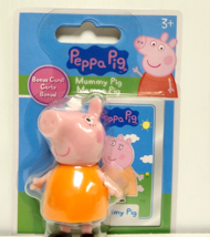 Peppa Pig  2&quot;   Mummy Pig  Maman Pig  Hasbro Toy Cake Decor - £4.74 GBP