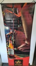 TRUE MUSIC BUDWEISER Beer VINYL PROMO POSTER Banner Double Sided 22W X 6... - £28.81 GBP