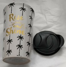 New Avenue 9 Rise And Shine Ceramic Cup 14 oz W/ Lid Travel Coffee Tea Hot Cold - £12.02 GBP