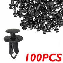 100PCS 8mm Bumper Clips Retainer Auto Car Plastic Rivets Fastener Fender Push - £19.98 GBP