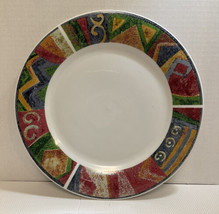 VTG Oneida Casual Settings SAND COLORS Stoneware Colorful Dinner Plates 10.5” - £7.86 GBP