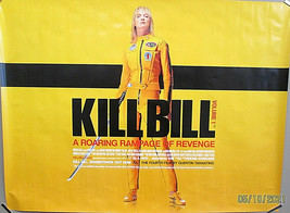 Quentin Tarantino:Dir:Uma Thurman:(Kill BILL:VOL.1) Yellow Quad Movie Poster - $296.99