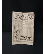 RARE 1920s CAPITOL THEATRE PROGRAM Conord New Hampshire BUSINESS ADVERTI... - $356.73 MXN