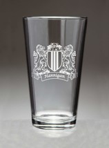 Hannigan Irish Coat of Arms Pint Glasses (Sand Etched) - $67.32