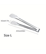 1pc Stainless Steel Tongs Perfect for Frying and BBQ and Kebab Skewers - £15.05 GBP
