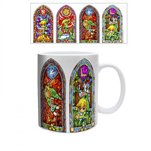 The Legend of Zelda Stained Glass Window 11 oz. Ceramic Mug Multi-Color - £15.71 GBP