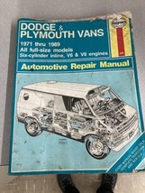 haynes repair manuals Dodge Plymouth Van 1971/1989 Full  Size Models - £15.15 GBP