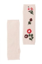 $138 Kate Spade New York In Bloom Fingerless Floral Rib Gloves Light Pin... - £63.36 GBP