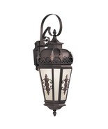 Livex Lighting 2193-07 Outdoor Wall Lantern with Antique Honey Linen Gla... - $1,011.99