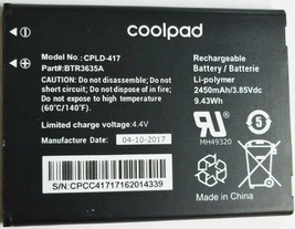 New OEM Original Genuine Coolpad CPLD-417 2450mAh Battery for Defiant 3632A - £13.28 GBP